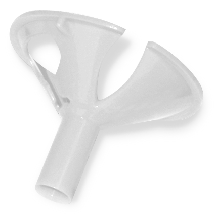 Зажим для шарика универсальный Белый (без хвостика)